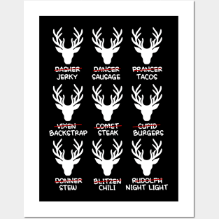 Christmas Deer Hunting Season Posters and Art